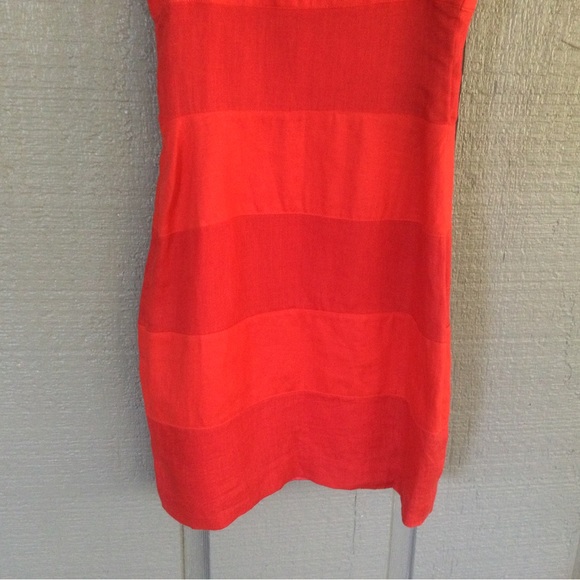 Geary Roark Linen Mini Dress Size 6 Colorblock Sleeveless Women Preppy - Picture 6 of 15